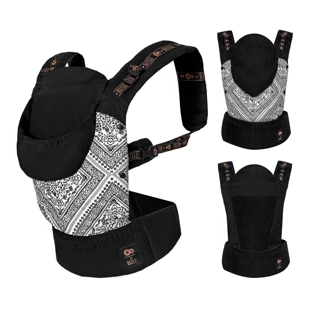 Kinderkraft nosiljka HUGGY BIZUU lunar black