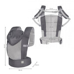 KINDERKRAFT NOSILJKA ZA BEBU CARRYBEE GREY