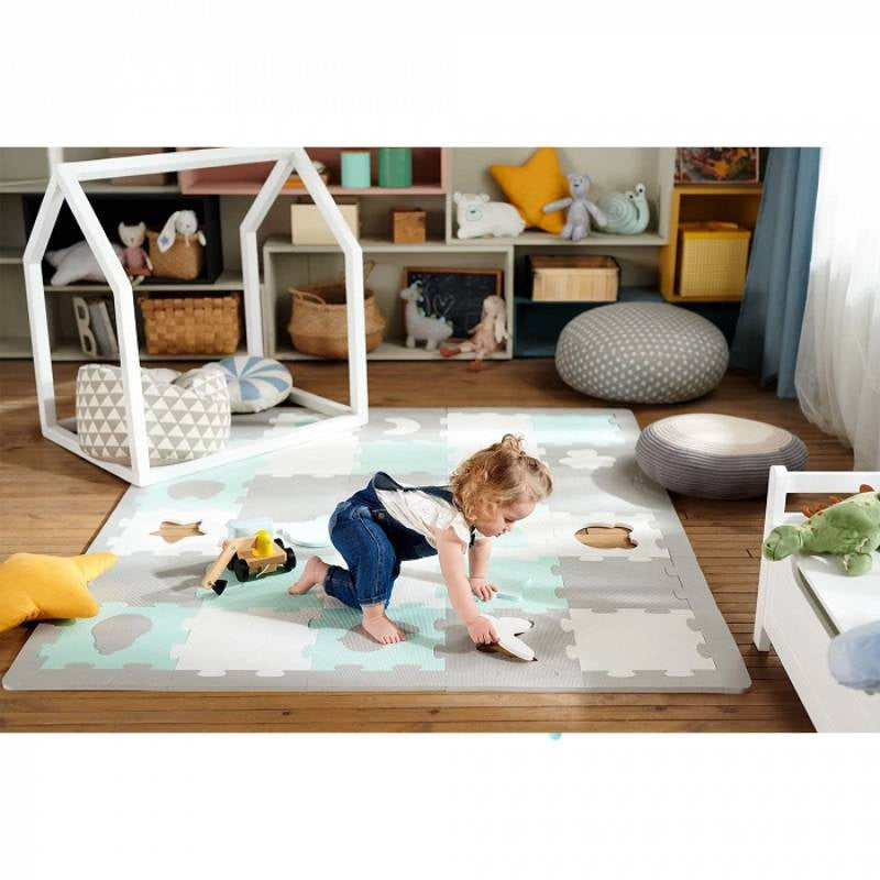 KINDERKRAFT PODLOGA ZA IGRU 3D LUNO SHAPES MINT