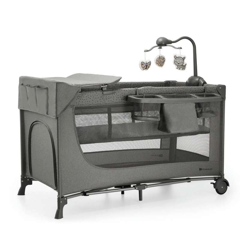 KINDERKRAFT PRENOSIVI KREVETAC JOY 2 DARK GRAY SA DODACIMA