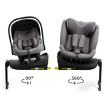 KINDERKRAFT SET AUTO SEDIŠTA I-LITE I-FIX ENDURA SAFE SA ISOFIX BAZOM GREY