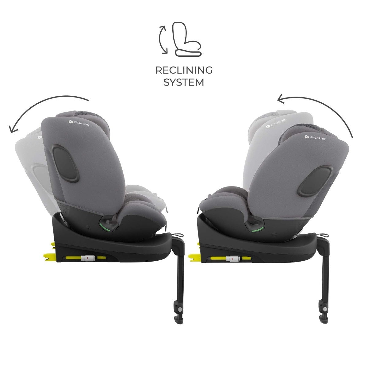 KINDERKRAFT SET AUTO SEDIŠTA I-LITE I-FIX ENDURA SAFE SA ISOFIX BAZOM GREY