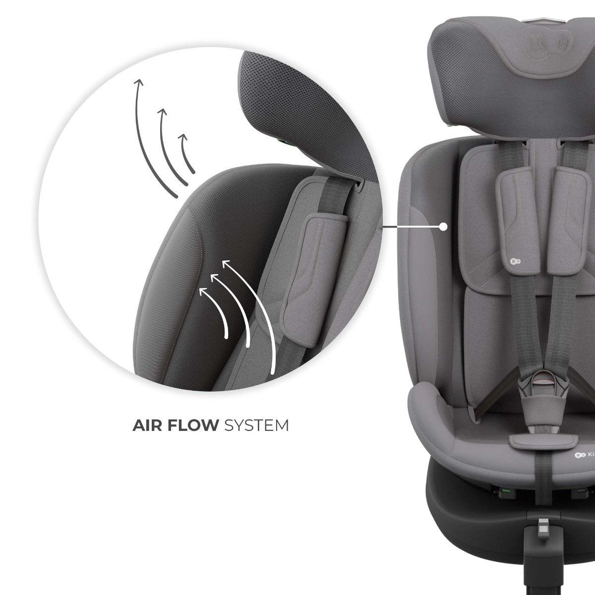 KINDERKRAFT SET AUTO SEDIŠTA I-LITE I-FIX ENDURA SAFE SA ISOFIX BAZOM GREY