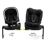 KINDERKRAFT SET AUTO SEDIŠTA I-LITE I-FIX ENDURA SAFE SA ISOFIX BAZOM BLACK
