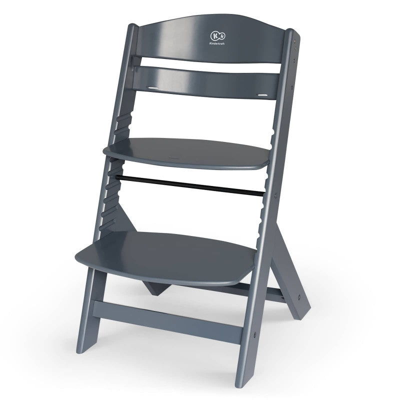 KINDERKRAFT STOLICA ZA HRANJENJE 2U1 ENOCK FULL GREY