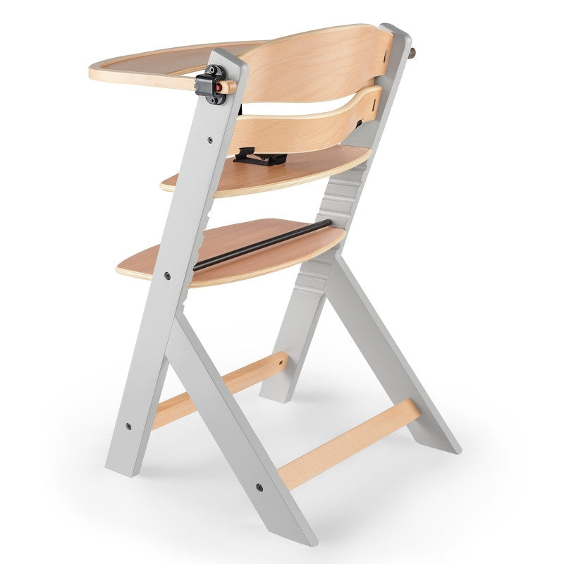 KINDERKRAFT STOLICA ZA HRANJENJE 2U1 ENOCK NATUR+GREY