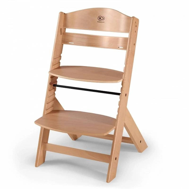 KINDERKRAFT STOLICA ZA HRANJENJE 2U1 ENOCK WOODEN NATURAL