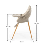 KINDERKRAFT STOLICA ZA HRANJENJE 2U1 FINI UP BEIGE