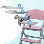 KINDERKRAFT STOLICA ZA HRANJENJE LIVY ASTERN PINK
