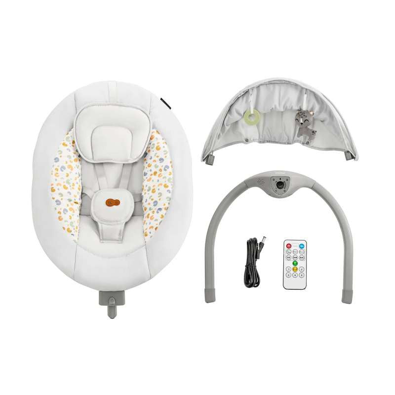 KINDERKRAFT STOLICA ZA LJULJANJE LUMI 2 LIGHT GRAY
