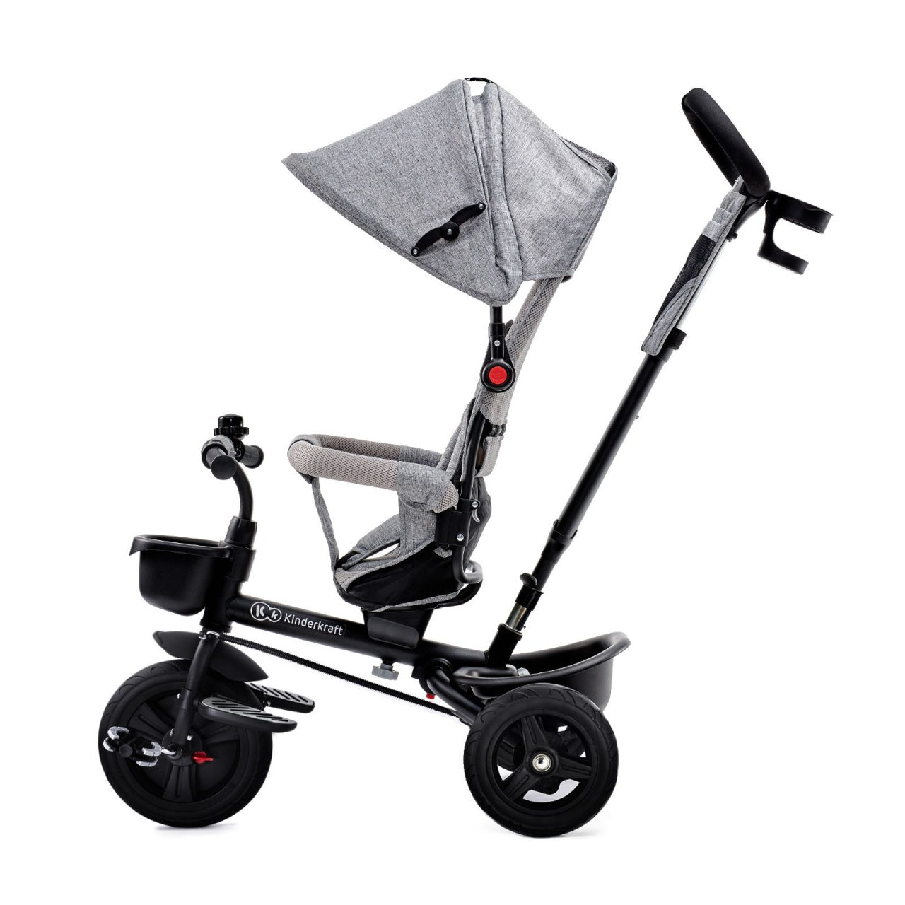 KINDERKRAFT TRICIKL AVEO 2U1 LIGHT GREY
