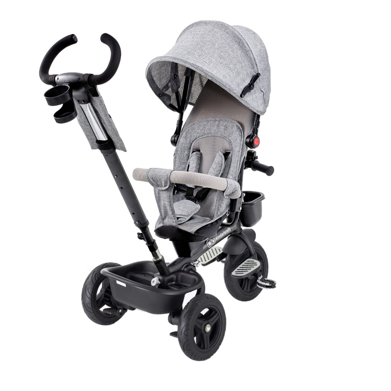KINDERKRAFT TRICIKL AVEO 2U1 LIGHT GREY