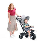 KINDERKRAFT TRICIKL AVEO 2U1 LIGHT GREY