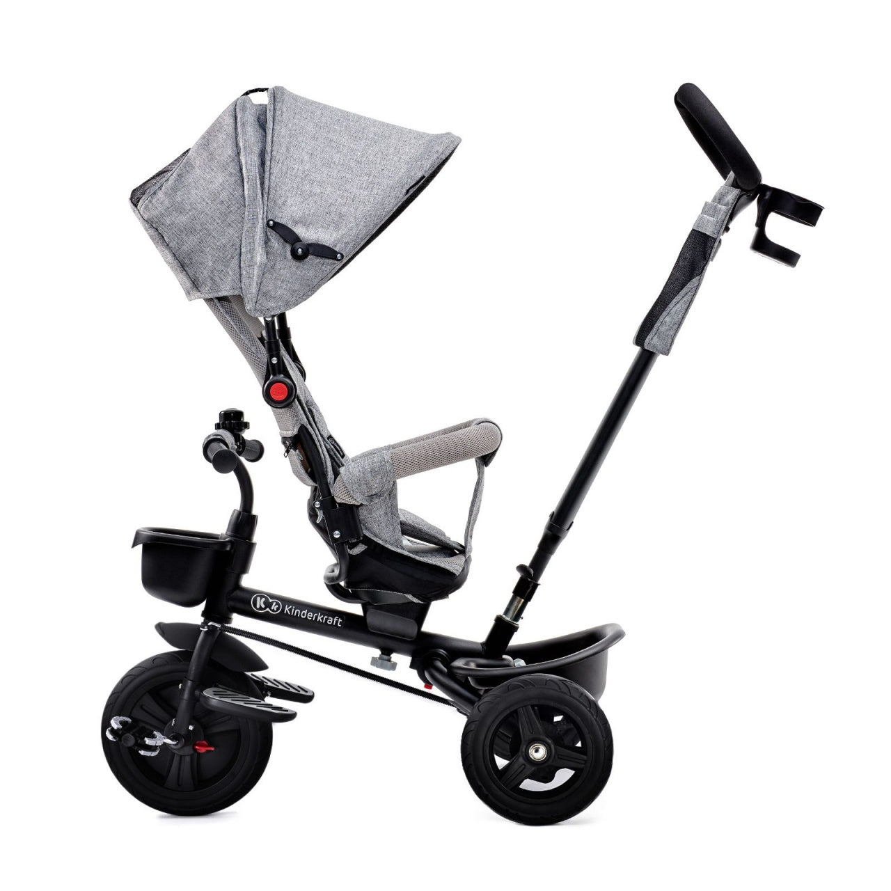KINDERKRAFT TRICIKL AVEO 2U1 LIGHT GREY