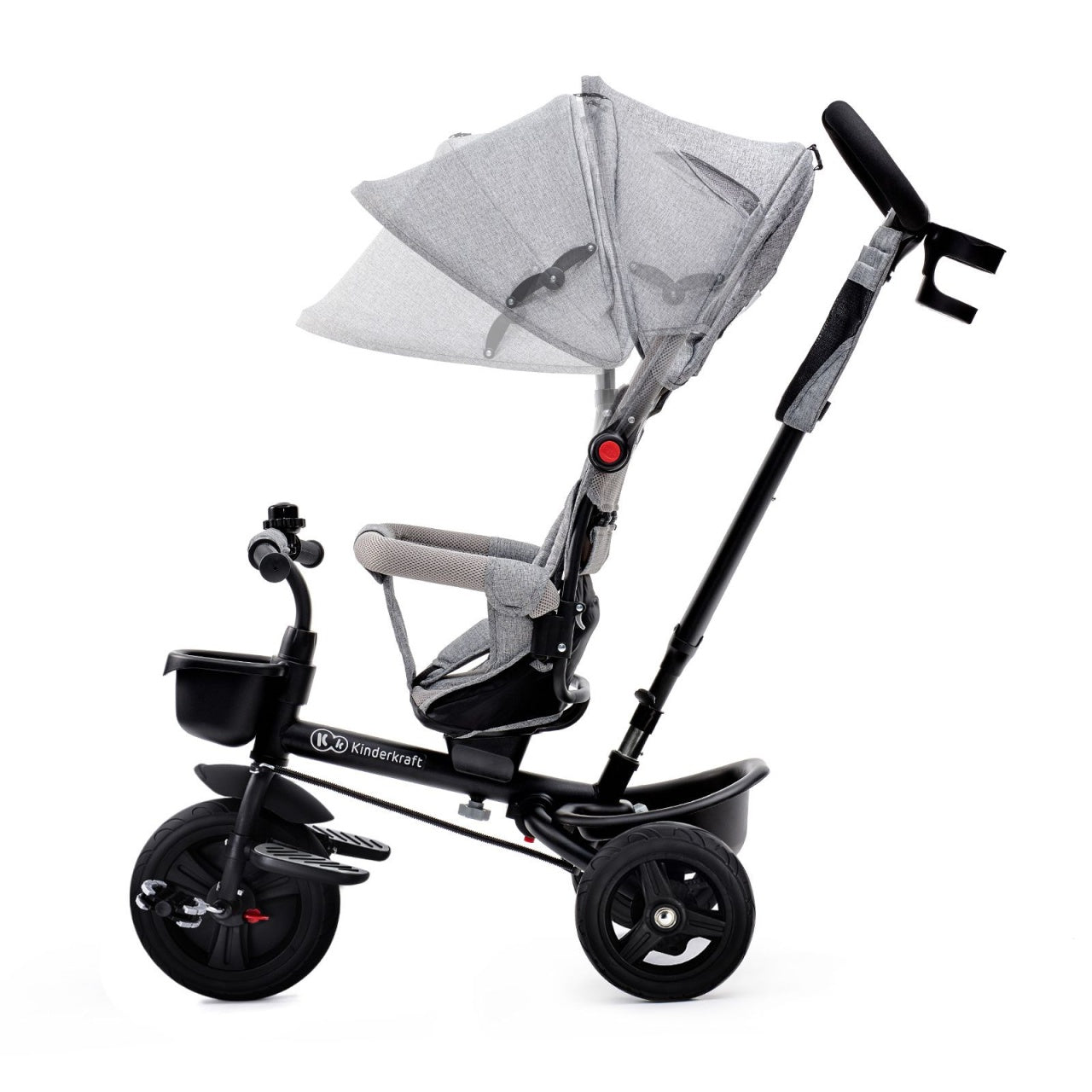 KINDERKRAFT TRICIKL AVEO 2U1 LIGHT GREY