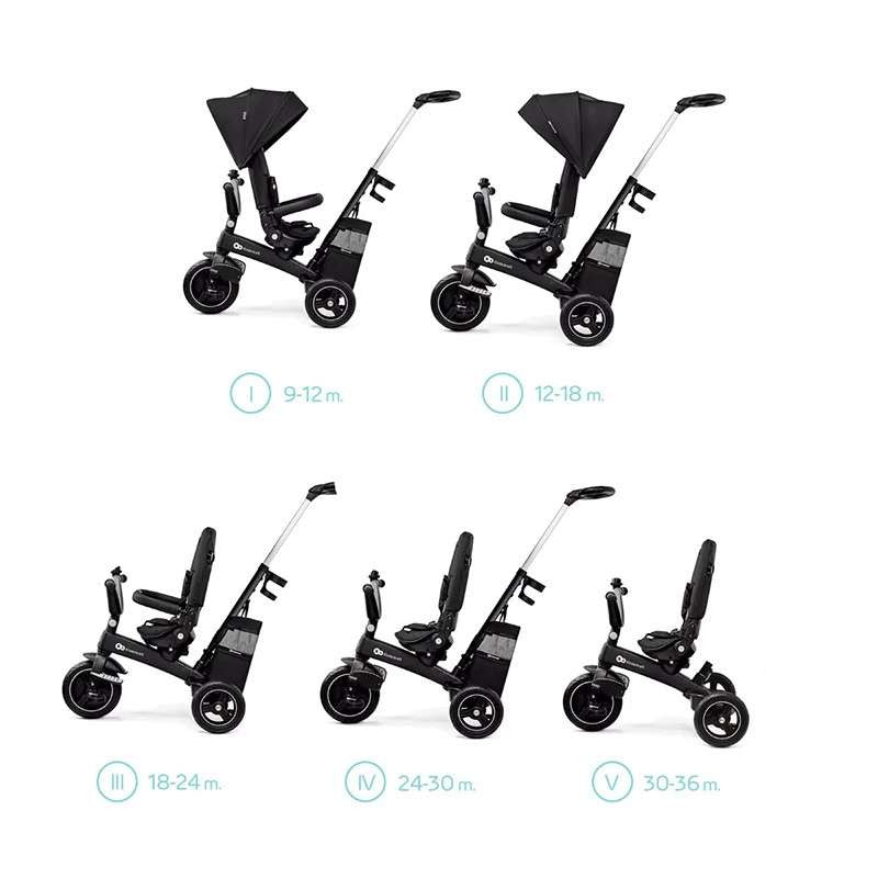 KINDERKRAFT TRICIKL EASY TWIST 2U1 BLACK