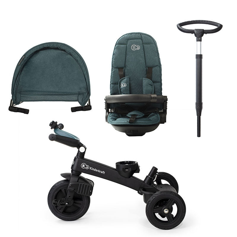 KINDERKRAFT TRICIKL EASY TWIST 2U1 GREEN