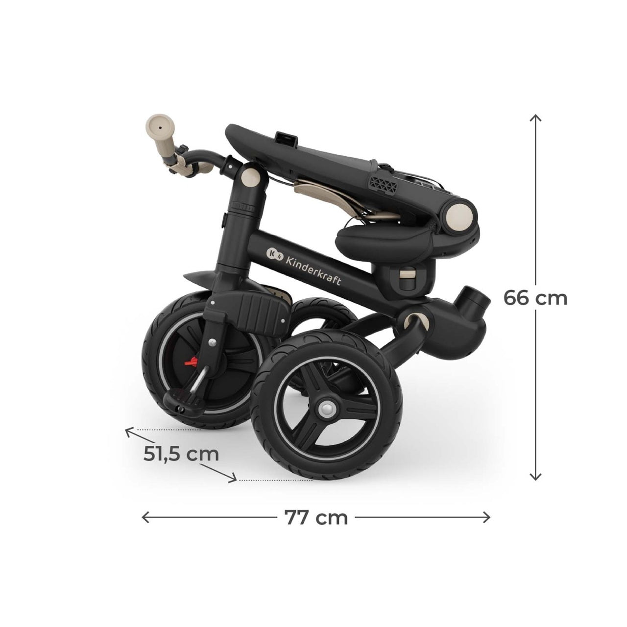 KINDERKRAFT TRICIKL SPINSTEP 2 PLUS BEIGE