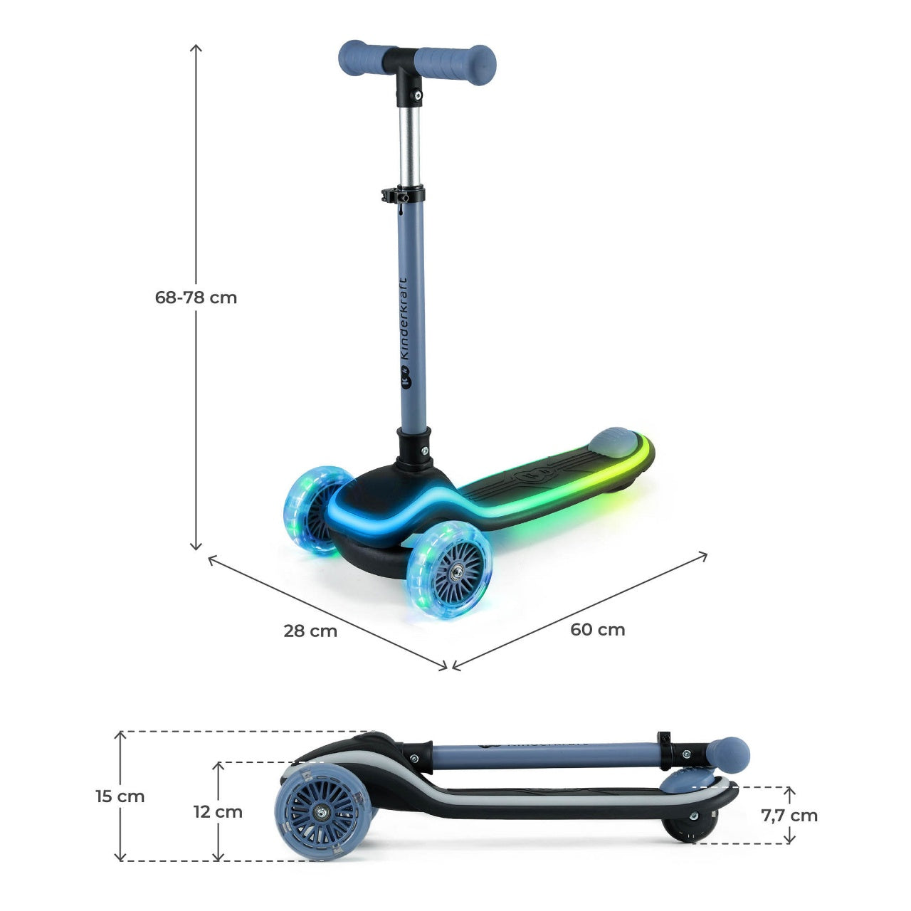 Kinderkraft trotinet RAKET BLUE