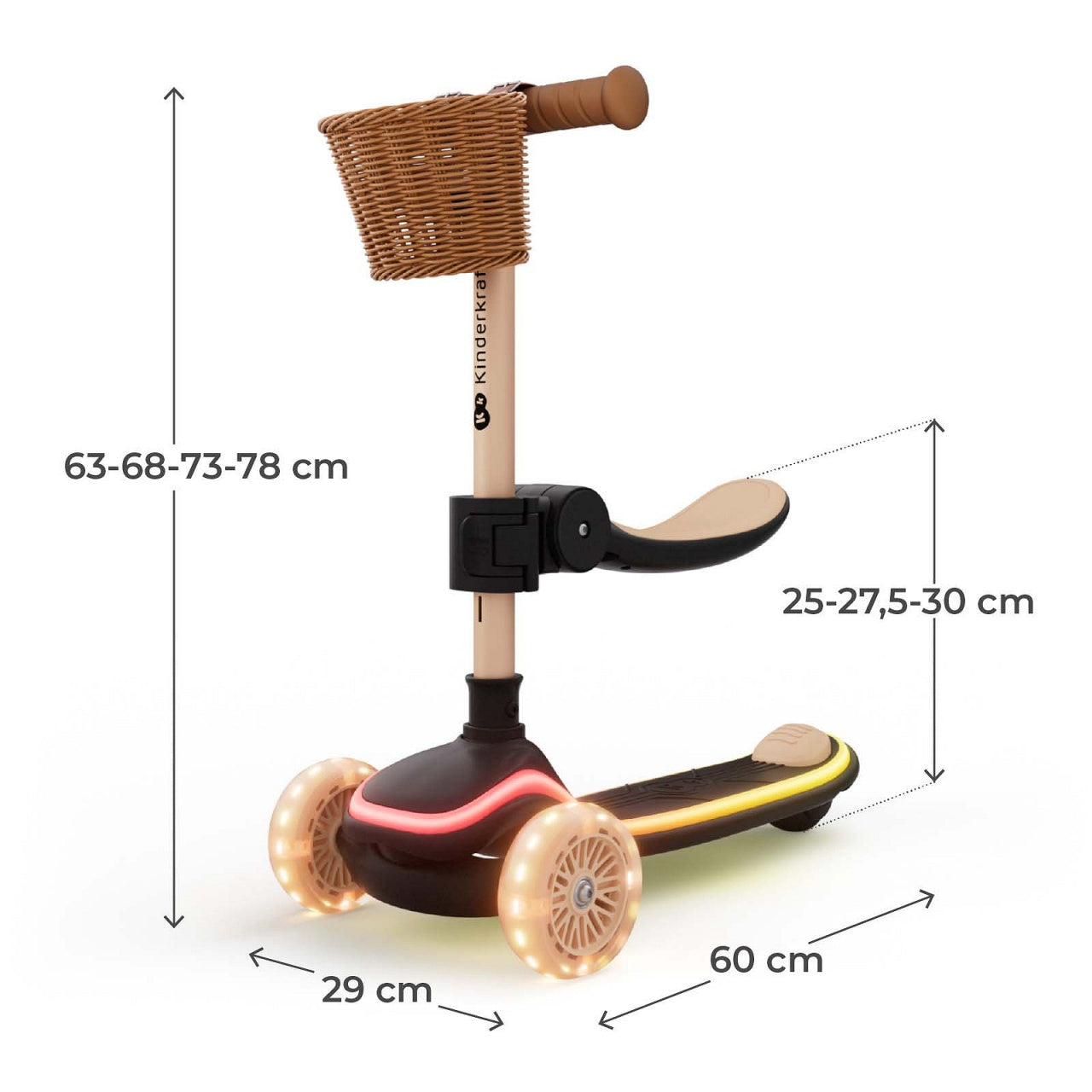 KINDERKRAFT TROTINET RAKET UP BEIGE