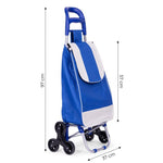 Kolica za pijacu 25l torba plava