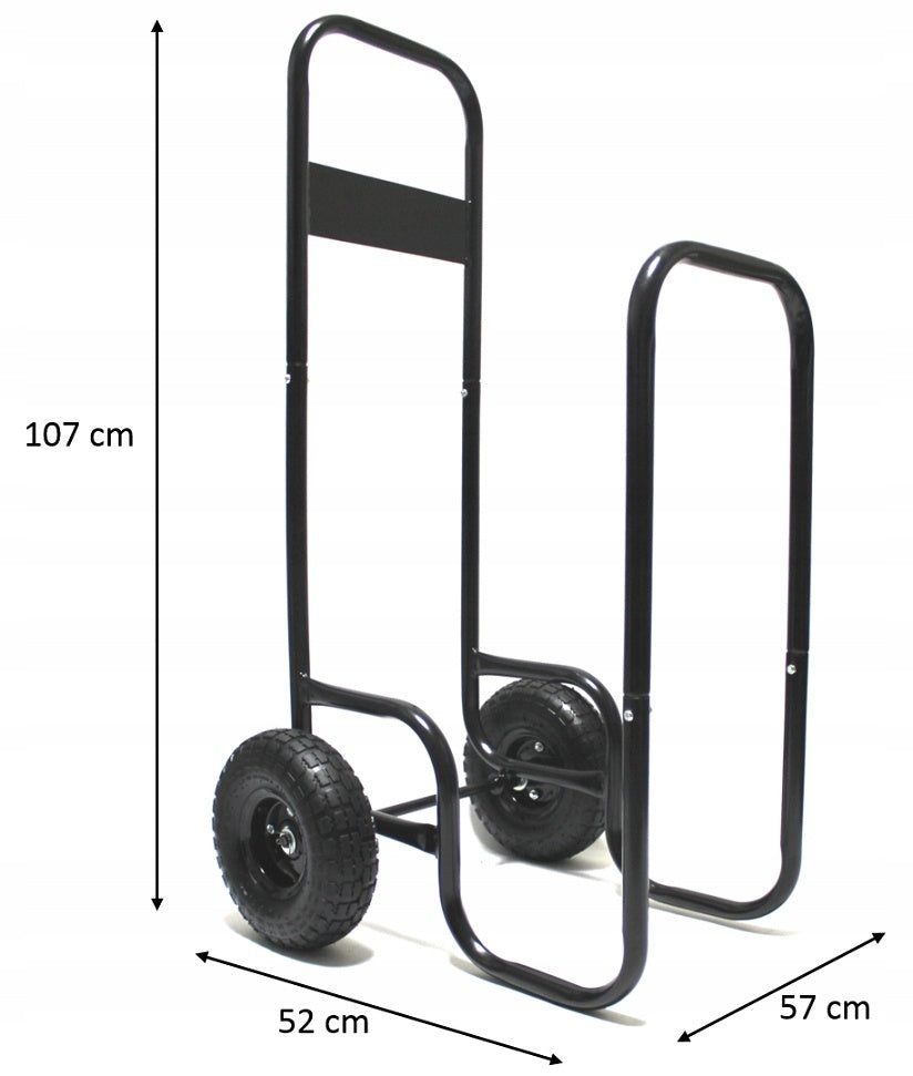Kolica za prenos drva za kamin – nosivost 60 kg