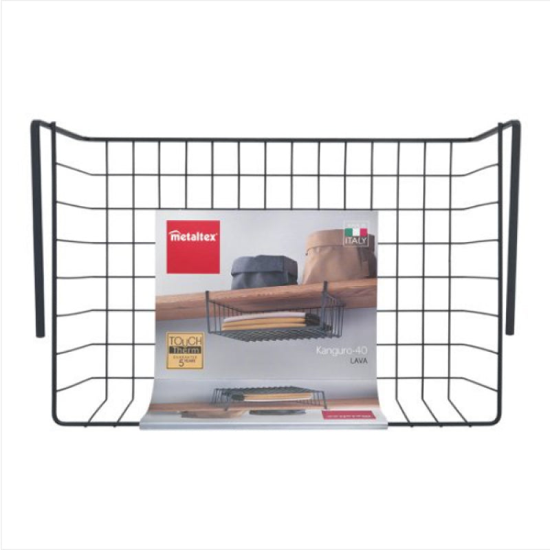 Korpa za odlaganje ispod police Kanguro40 Lava 40x26x14cm Metaltex 363040 004 Korpa za odlaganje is