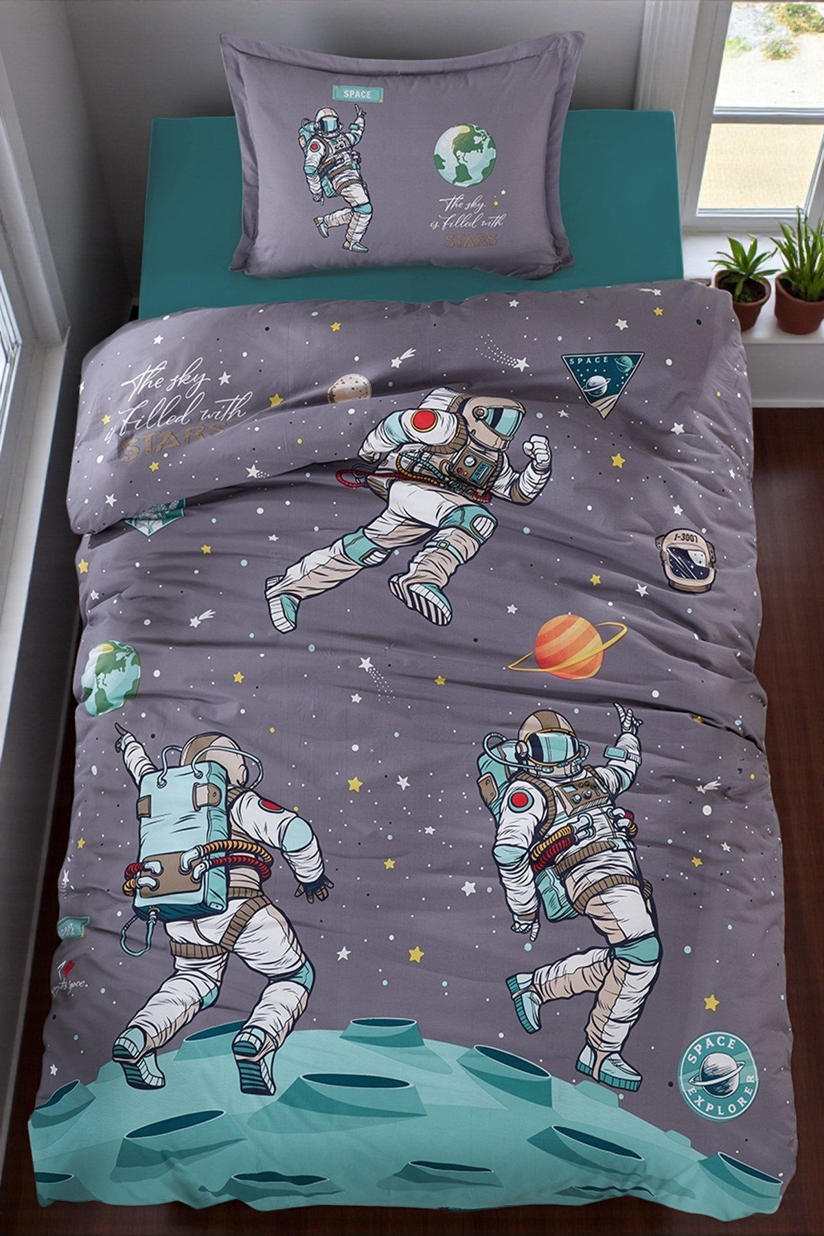 Dečija posteljina DREAM – 100% pamuk Dezen Space