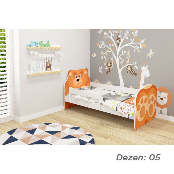 KREVET ZA DECU ANIMALS 160X80 CM WHITE ACMA VII 05