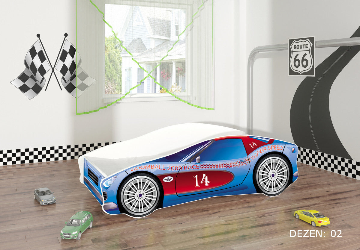 KREVET ZA DECU AUTOMOBIL 160X80 CM 02
