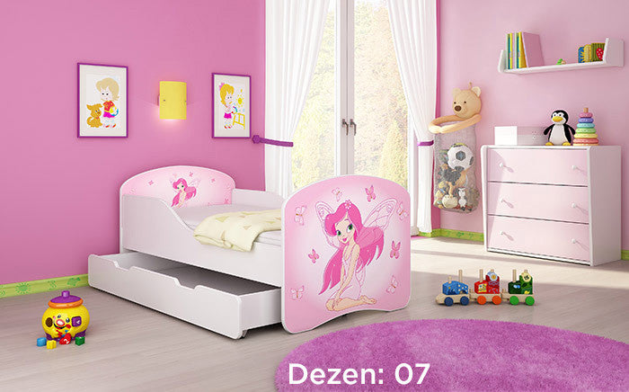 KREVET ZA DECU SA DODATNOM FIOKOM 140X70 ACMA 1 07