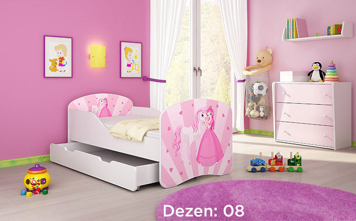KREVET ZA DECU SA DODATNOM FIOKOM 140X70 ACMA 1 08