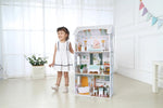 Kućica za lutke Alice na 3 sprata, 4 sobe, set sa 9 komada nameštaja – ECOTOYS