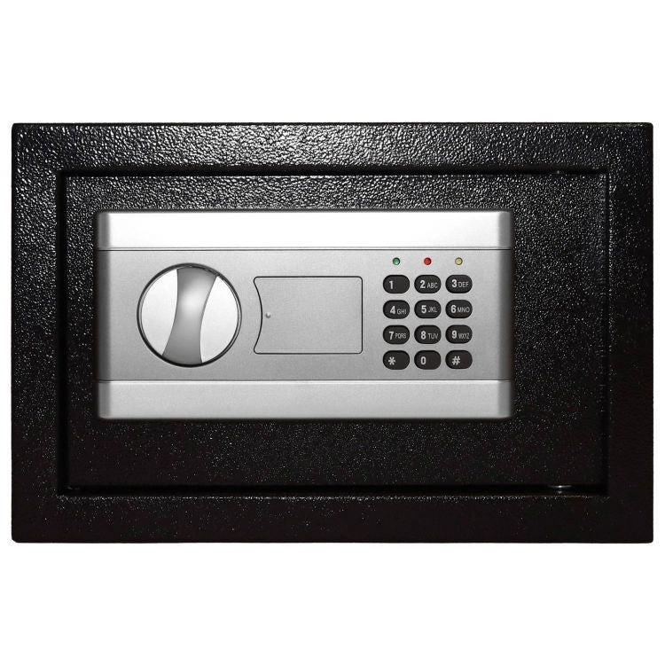 Kućni sef sa elektronskom bravom, otključavanje ključem ili šifrom, 31 × 20 × 20 cm