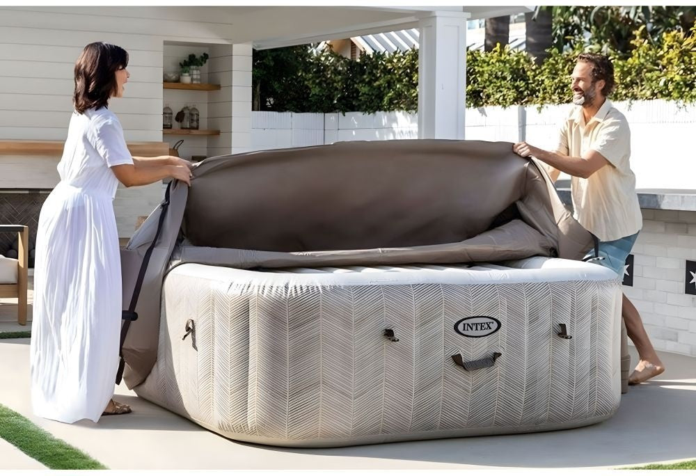 Kvadratni SPA bazen sa hidromasažom za 4 osobe, 175x71 cm - INTEX 28446