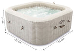 Kvadratni SPA bazen sa hidromasažom za 4 osobe, 175x71 cm - INTEX 28446