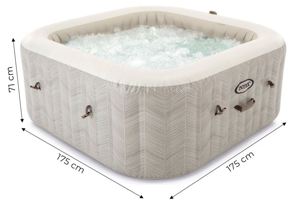 Kvadratni SPA bazen sa hidromasažom za 4 osobe, 175x71 cm - INTEX 28446