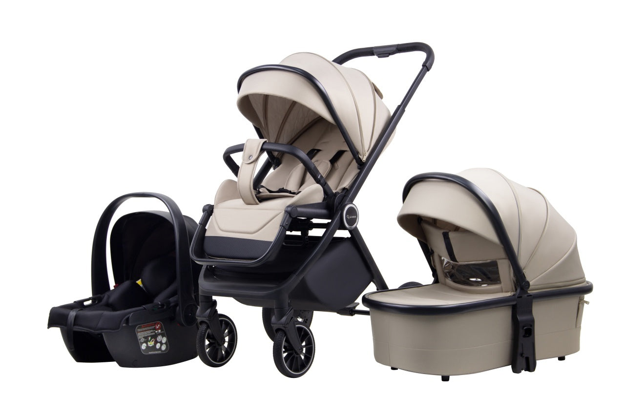 LA MAMA ALVI kolica za bebe 3u1 - biege
