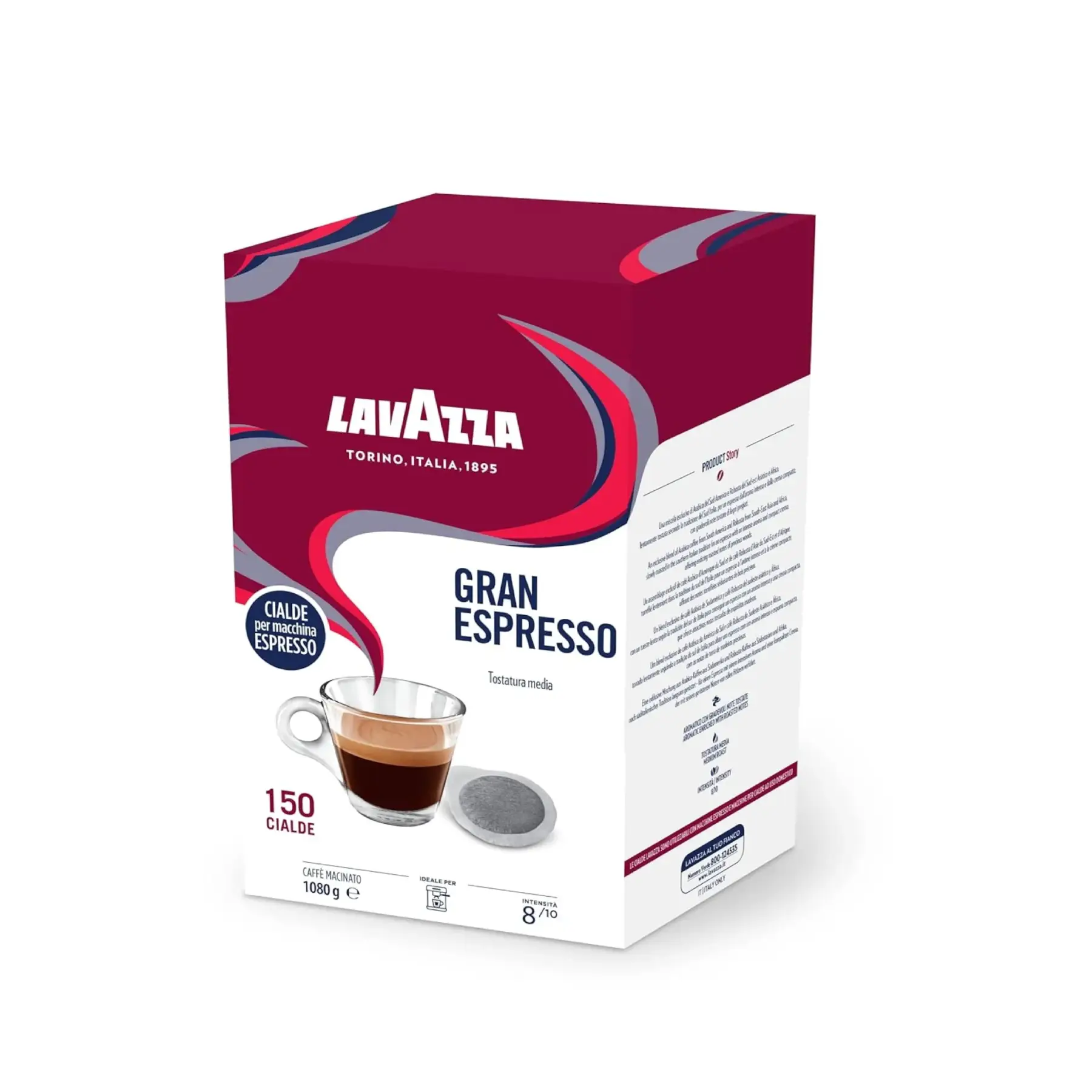 Lavazza, Cialde Gran Espresso, 150 kapsula