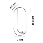 LED Svetiljka Bl1 Elipsa 12W 4000K IP65 Crna