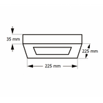 LED Panel N/Z Kns5-18W 6500K Crni