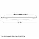 LED Plafonjera Dcl1213 18W 3000/4000/6500K IP54