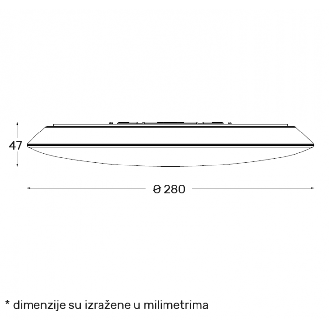 LED Plafonjera Dcl1213 18W 3000/4000/6500K IP54
