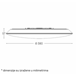 LED Plafonjera Dcl1213 28W 3000/4000/6500K IP54