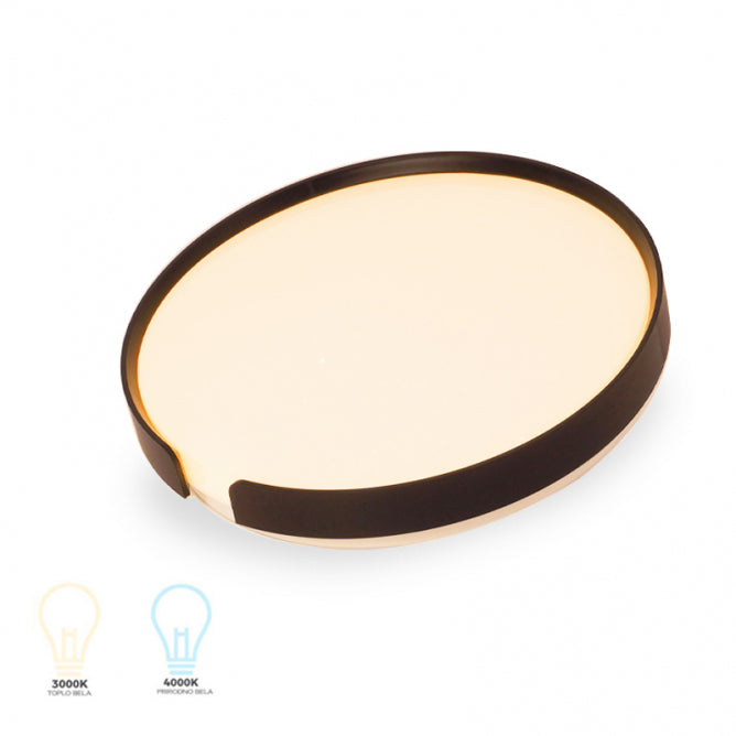 LED Plafonjera El2494 24W 3000/4000K Crna