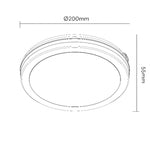LED Plafonjera X09-200-15W 3000/4000/6500K IP65 Drvo