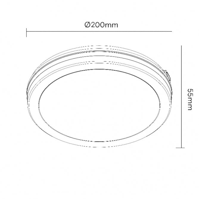 LED Plafonjera X09-200-15W 3000/4000/6500K IP65 Drvo