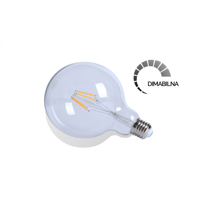 LED Sijalica Filament Dim G125 4W E27 2700K