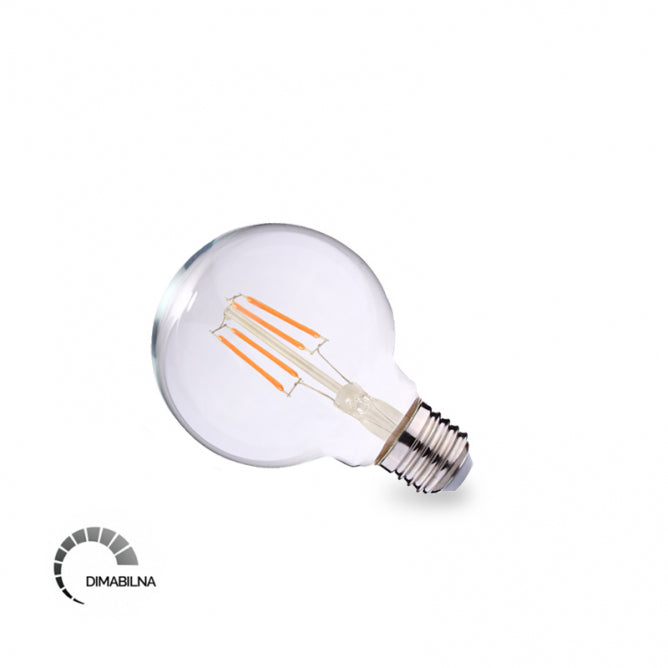 LED Sijalica Filament Dim G80 6W E27 2700K