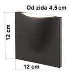LED Svetiljka Jm-022 Zidna 7,5W 4000K IP54 Siva